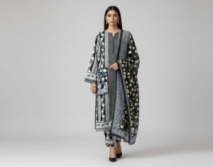 Pakistani Inspired Bin Hameed three piece pure cotton