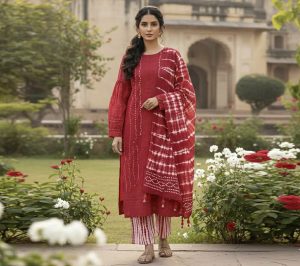 Chundri Batik Salwar Kameez Pure Cotton