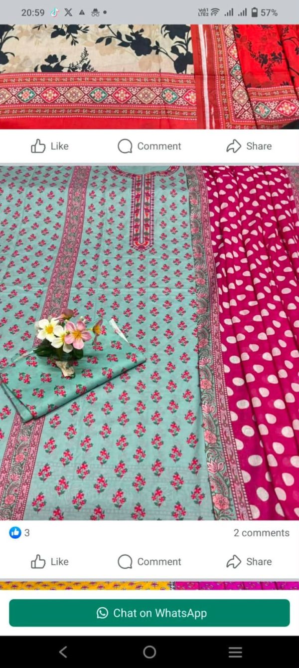 Pakistani Inspired Bin Hameed Salwar Kameez Pure Cotton