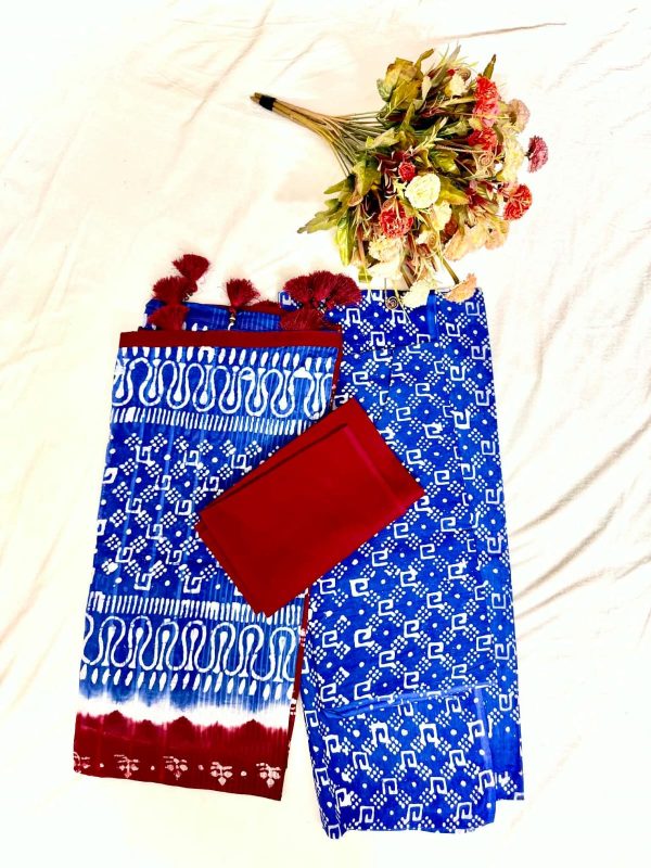 Pure cotton vegetable batik three piece