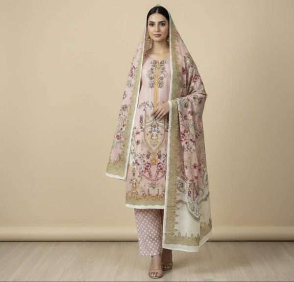 Pakistani Inspired Festive Lawn Suite