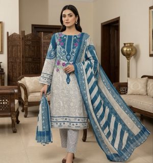 Pakistani Inspired Three Piece (Unstitched)