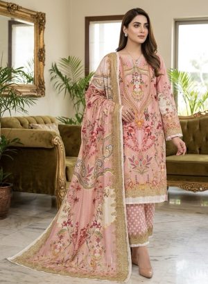 Pakistani Inspired Festive Lawn Suite (Unstitched)