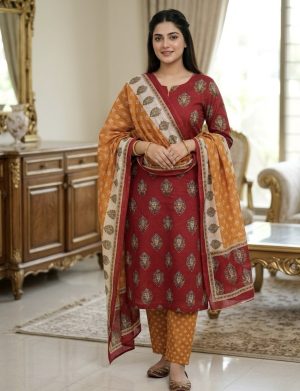 Premium joypuri patel Three piece (Unstitched)