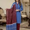 Pure cotton vegetable batik three piece (Unstitched)