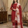 Pure cotton chunri batik three piece (Unstitched)
