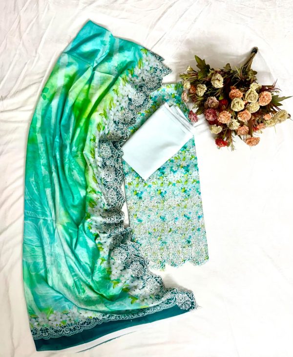5 Pakistani Inspired Bin Saeed Three Piece (Unstitched)