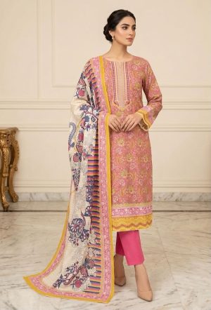 Premium Quality Swiss Cotton karizma ZamzamThree Piece (Unstitched)
