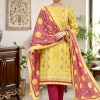 Premium Quality Swiss Cotton Three Piece (Unstitched)