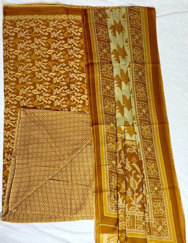 Pure Cotton Three Piece (Unstitched)