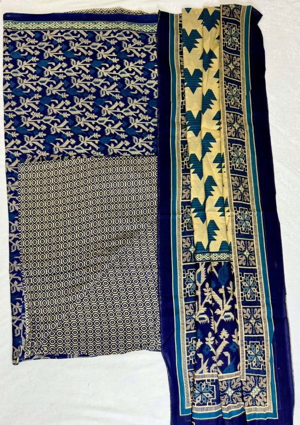 Pure Cotton Three Piece (unstitched)